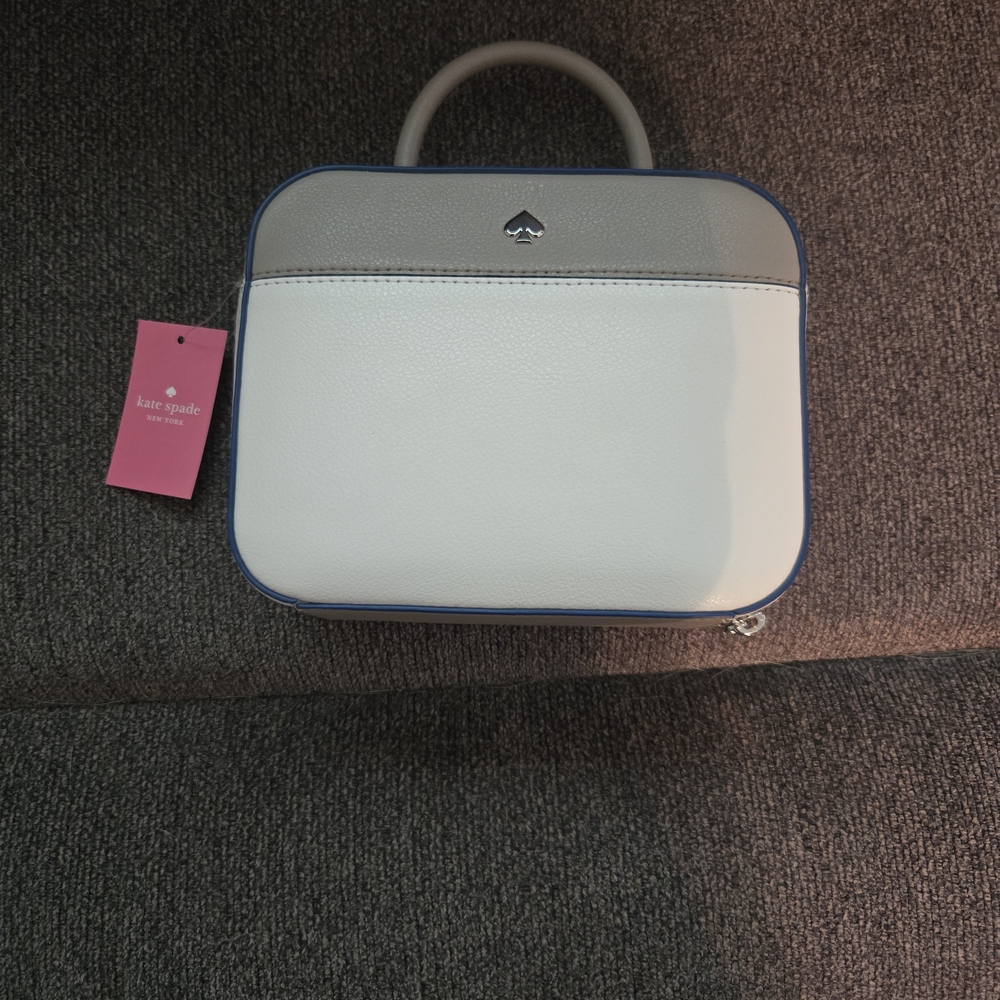 Kate Spade White and Gray Handbag